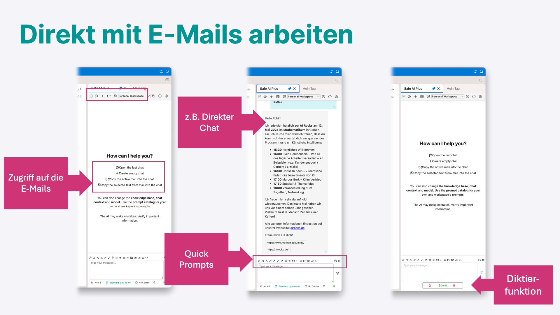 Outlook Add-in – Direkt mit E-Mails arbeiten