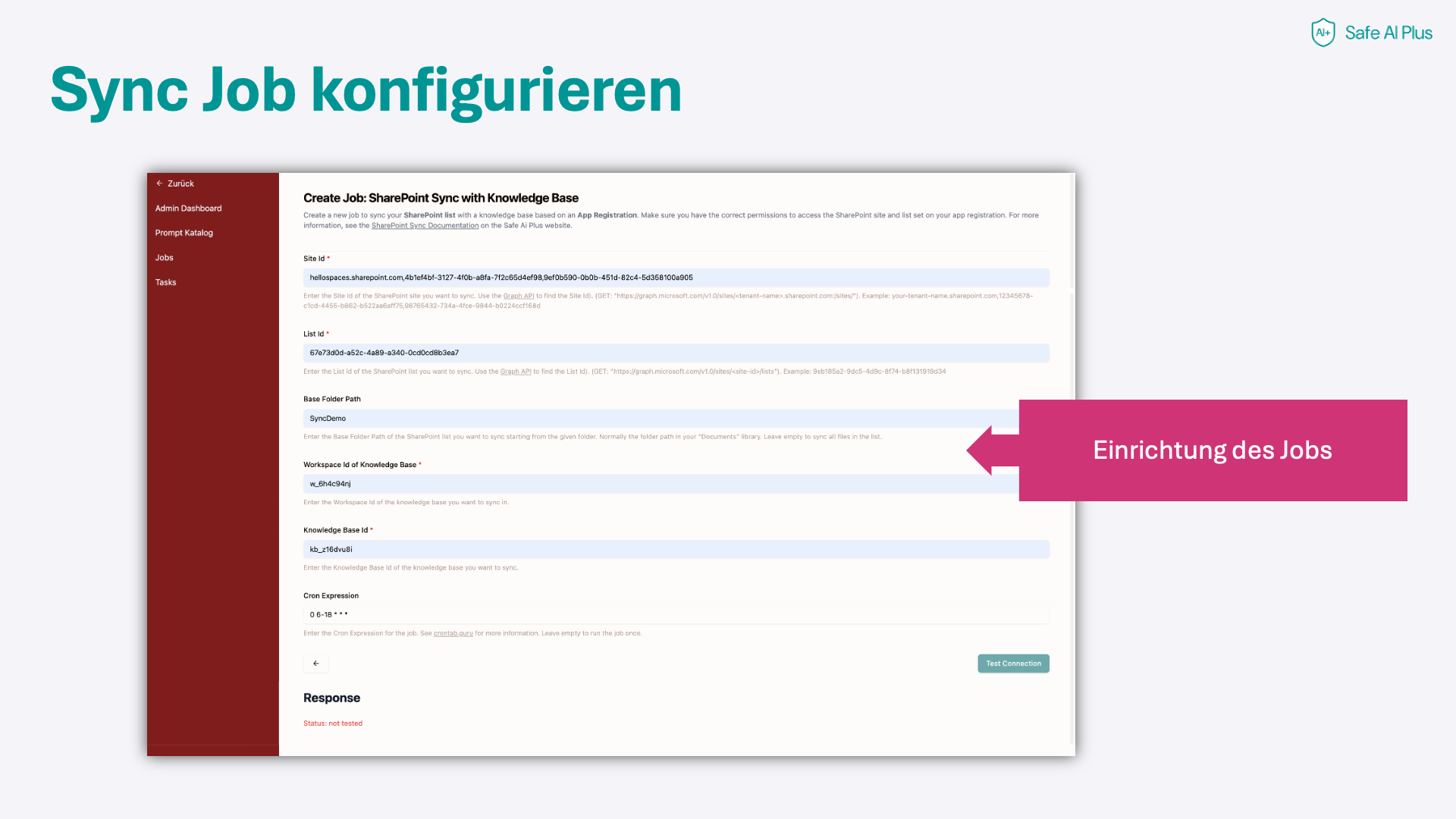 SharePoint Sync Job konfigurieren