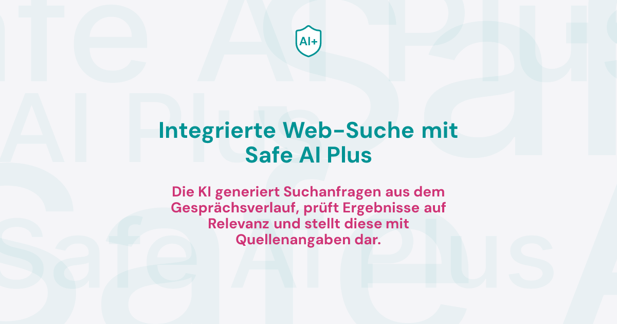 Integrierte Web-Suche mit Safe AI Plus